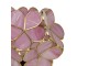 Růžová stolní lampa Tiffany Bloom - 21*21*38 cm E14/max 1*25W