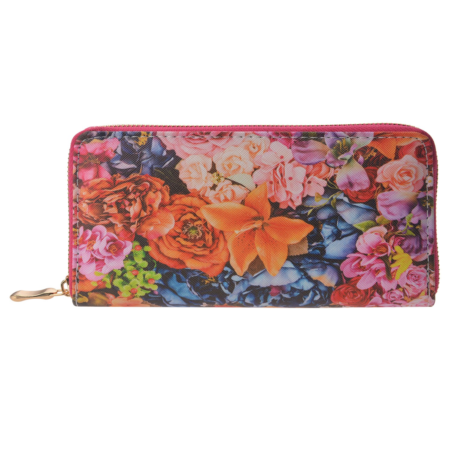 Středně velká peněženka s barevnými květinami. - 9*14 cm Clayre & Eef