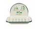 Krémová smaltovaná mýdlenka s bylinkami Herbs - 13*10*9cm