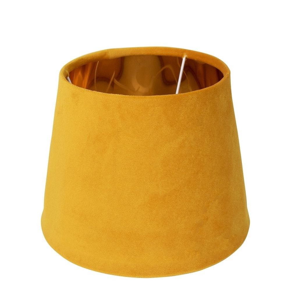 Sametové medově zlaté stínidlo se zlatým vnitřkem Honey - Ø 30*21cm/ E27 Mars & More