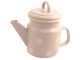 Růžová smaltovaná konvička s puntíky Pink dot - Ø 12*17cm - 1L