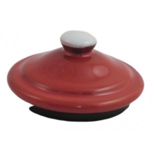 Červené víčko k mlékovce s puntíky Red dot - 7cm