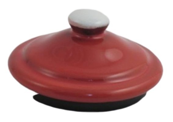 Červené víčko k mlékovce s puntíky Red dot - 7cm
