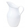 Bílý smaltovaný džbán White blue - 20*26cm - 2.5L
Materiál: smaltBarva: bílá s černým okrajem
Krásný smaltovaný džbán v baňatém stylu v bílé barvě skvěle doplní váš stůl. Džbán využijete na vodu nebo jako vázu na květiny, či pouze jako dekoraci.
Džbán je od německé fmy Munder email.