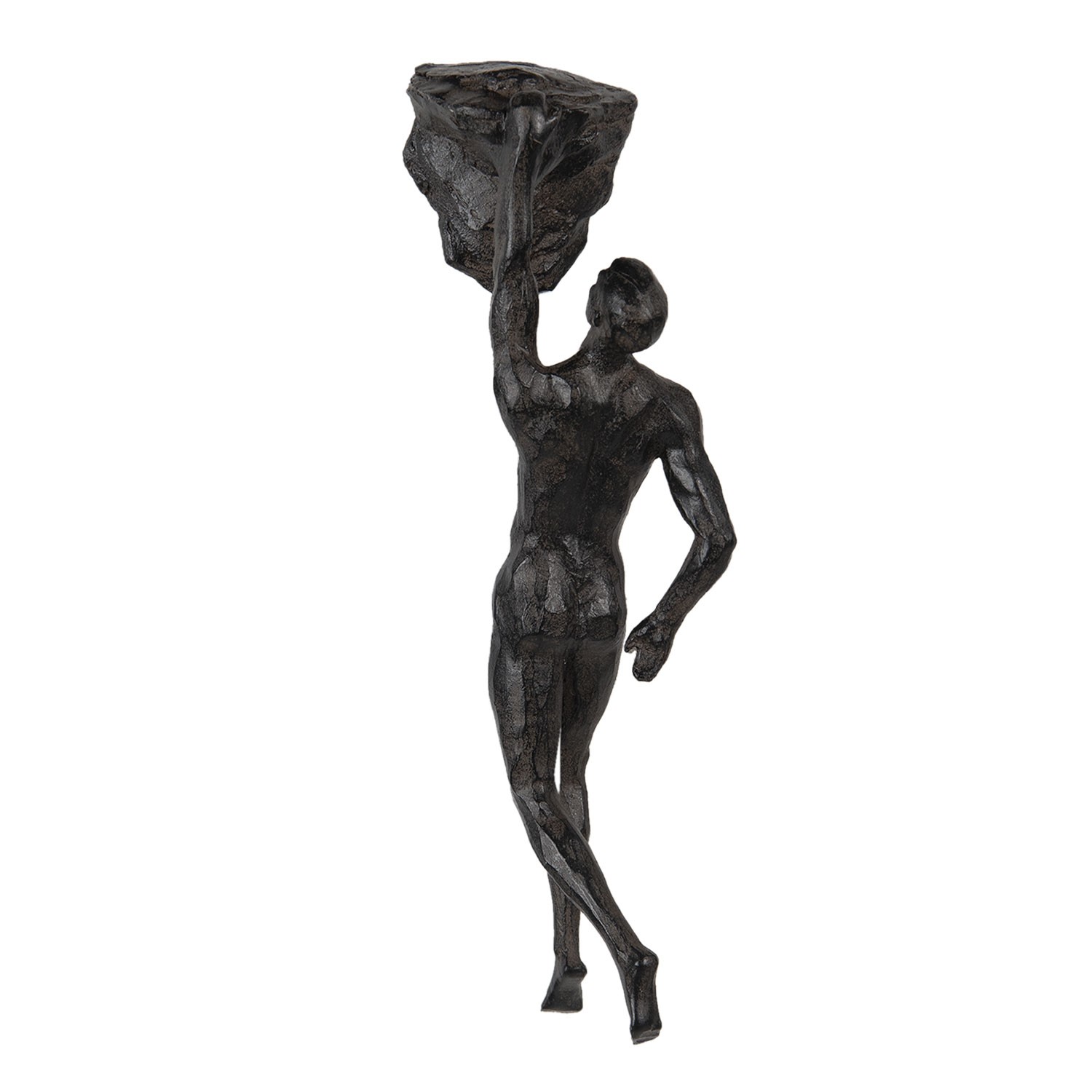 Dekorativní soška člověk s košem - 9*9*32 cm Clayre & Eef