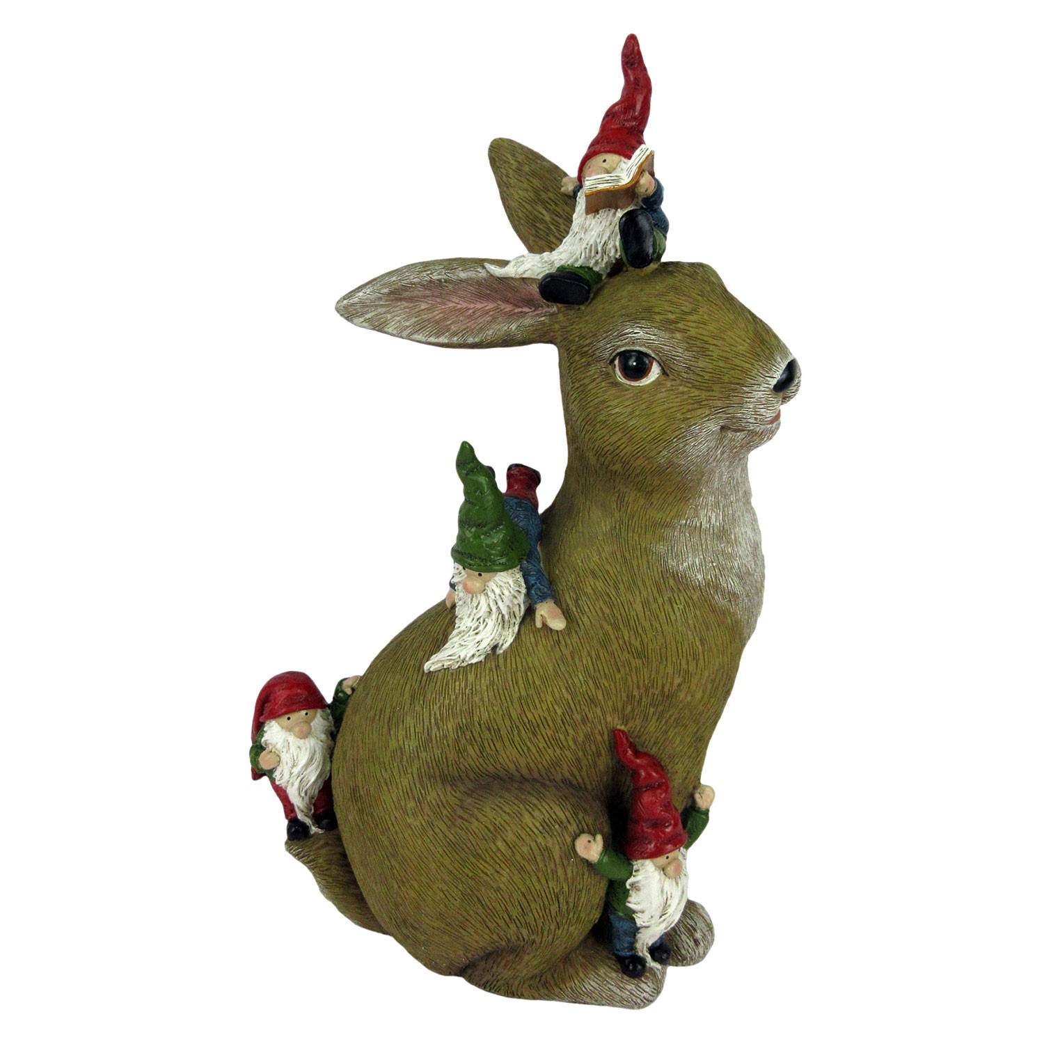 Dekorace králík s trpaslíky - 18*11*30 cm Clayre & Eef