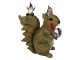 Dekorativní soška veverky s trpaslíky - 16*8*18 cm