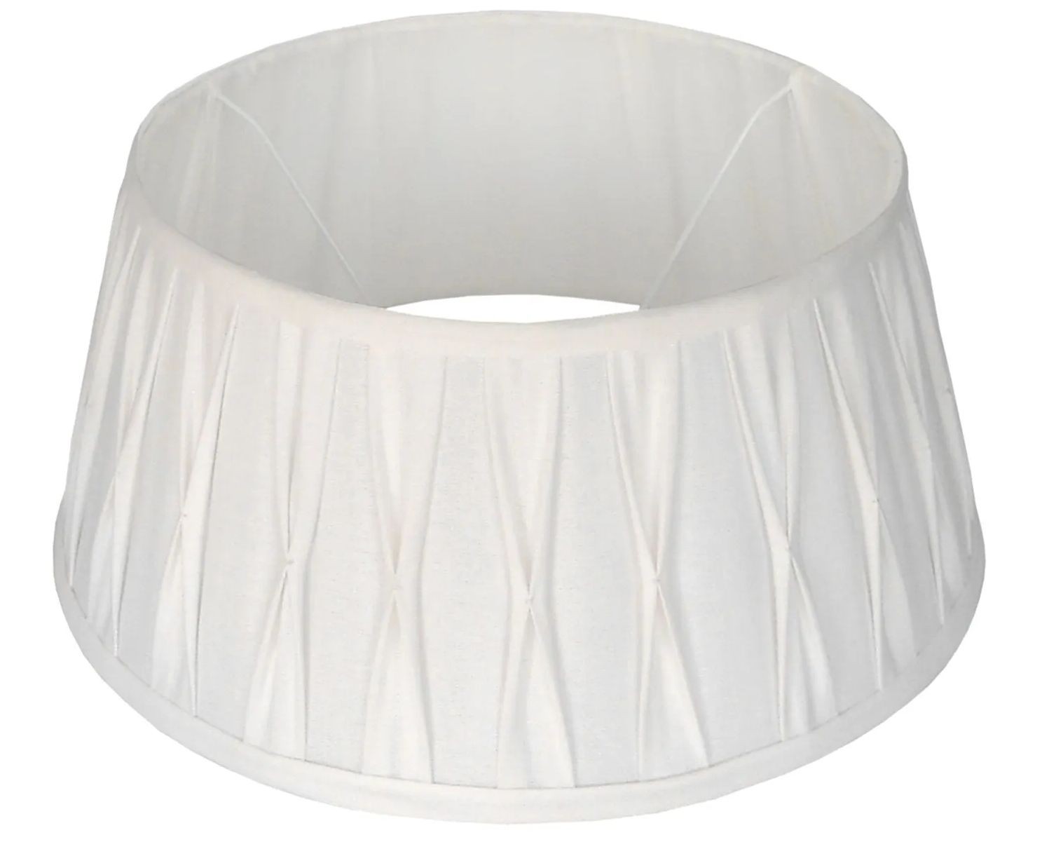 Bílé plisované stínidlo Riva wite - Ø60*27 cm / E27 Collectione