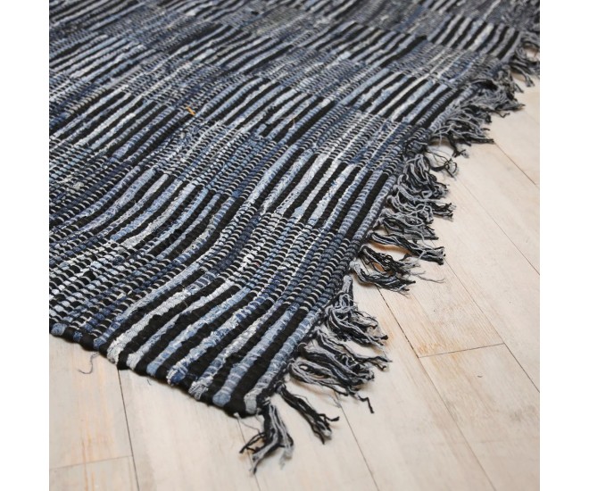 Modrý bavlněný koberec Formia Denim- 160*230cm