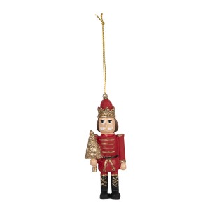 Závěsná vánoční dekorace Louskáček - 4*2*9 cm