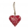 Závěsná plechová dekorace červené srdce I - 10*2*10 cm Barva: červenáMateriál: kovHmotnost: 0,4 kg