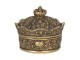 Šperkovnice ve tvaru zlaté koruny - 9*9*7 cm
