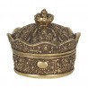 Šperkovnice ve tvaru zlaté koruny - 9*9*7 cm Barva: zlatá s patinouMateriál: PolyresinHmotnost: 0,222 kg