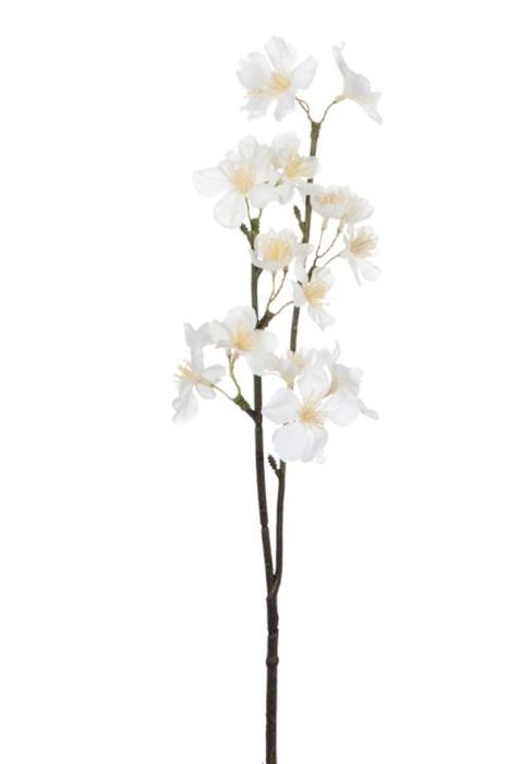 Levně Větvička s bílými květy Julien - 8*5*46 cm 51722
