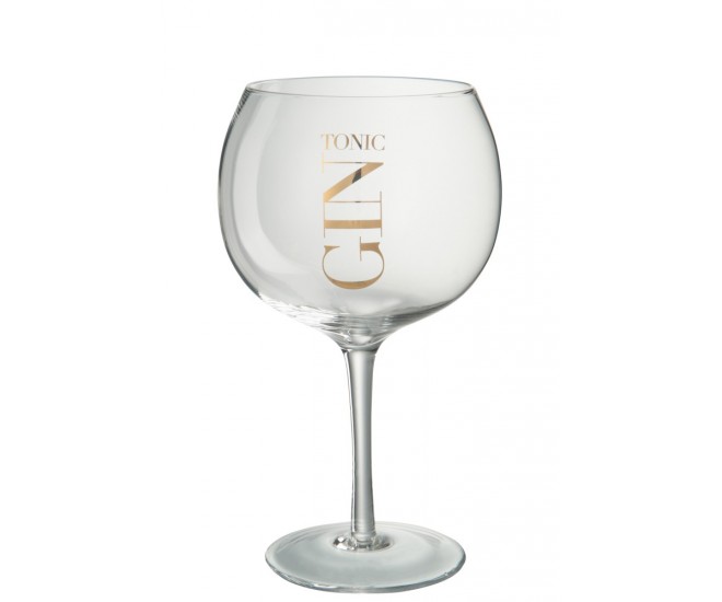Sklenička GIN TONIC gold - Ø12*22cm J-Line by Jolipa