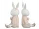 Set 2ks zarážky na knihy s králičí slečnou Rabbi - 10*12*23cm J-Line by Jolipa