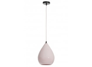 Růžová závěsná porcelánová lampa Drop - Ø 21*29,5 cm