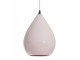 Růžová závěsná porcelánová lampa Drop - Ø 21*29,5 cm