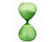 Zelené skleněné přesýpací hodiny Hourglass - Ø 14*30cm