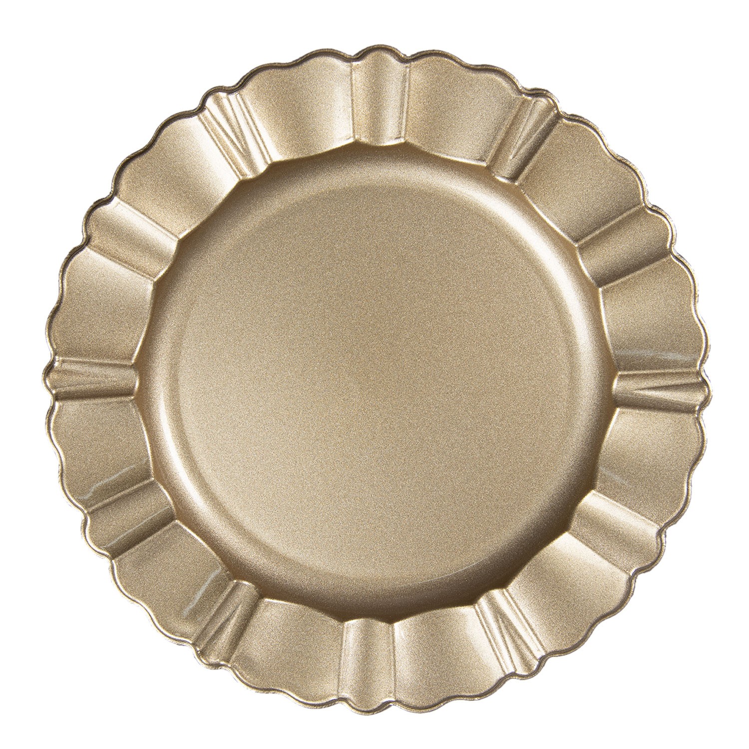 Zlatý melaninový talíř / podnos - Ø 33 cm Clayre & Eef