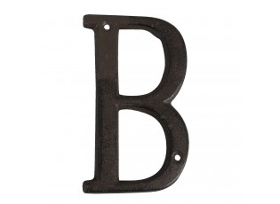 Nástěnné kovové písmeno B - 13 cm
