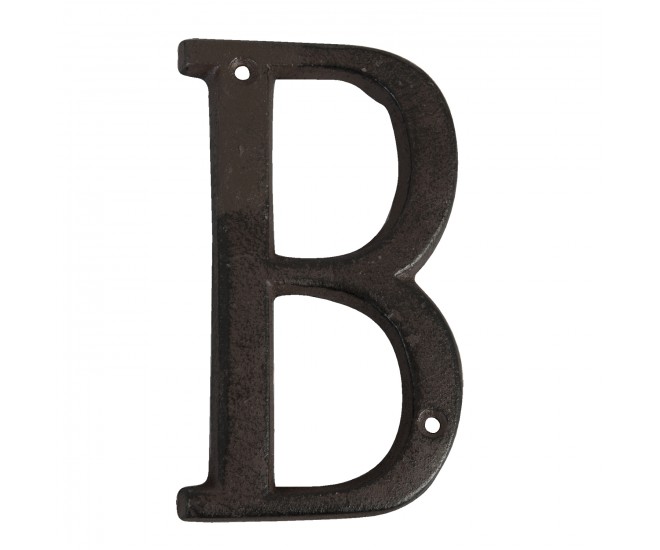 Nástěnné kovové písmeno B - 13 cm