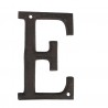 Nástěnné kovové písmeno E- 13 cm Barva: hnědáMateriál: kovHmotnost: 5 kg