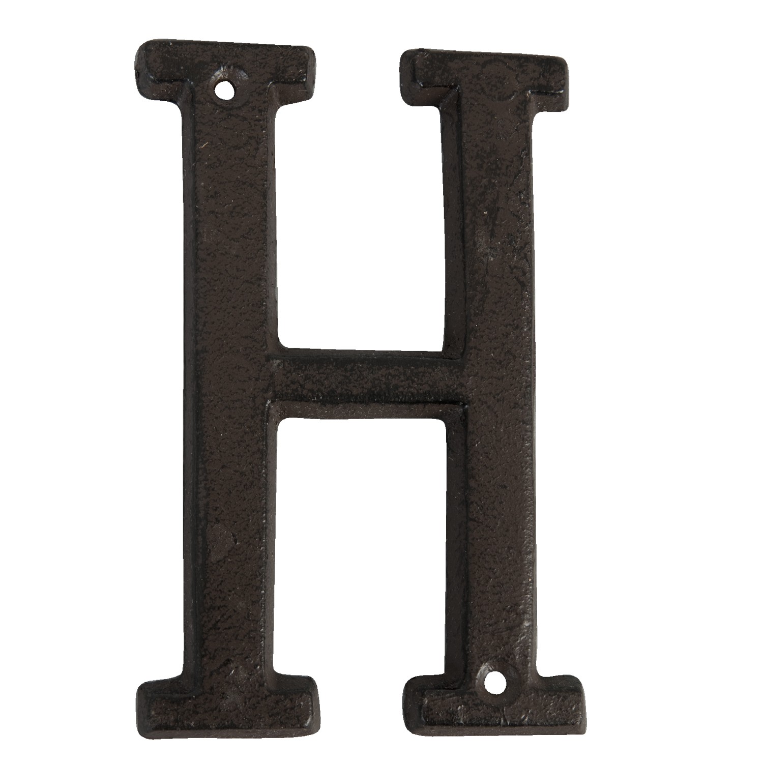 Nástěnné kovové písmeno H - 13 cm Clayre & Eef