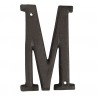 Nástěnné kovové písmeno M - 13 cm Barva: hnědáMateriál: kovHmotnost: 0,5 kg