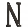Nástěnné kovové písmeno N - 13 cm