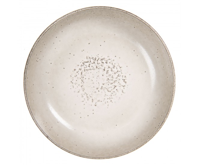 Šedá keramická mísa/ hluboký talíř - Ø 26*6 cm Clayre & Eef