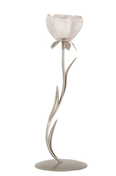 Svícen na čajovou svíčku Růže – Ø12 5*36 cm