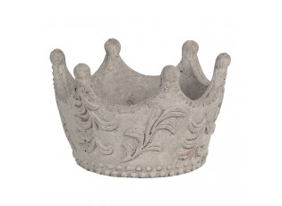 Dekorativní šedá královská koruna