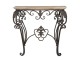 Dřevěno-kovový konzolový stůl s patinou Evariste - 88*43*79 cm