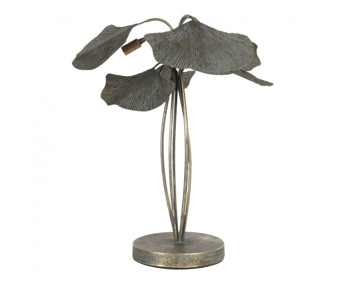 Stolní lampa s listy s patinou Galehot – Ø 38*54 cm