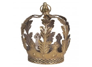 Dekorativní zlatá koruna - Ø 22*25 cm