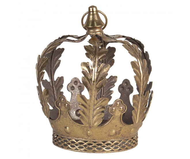 Dekorativní zlatá koruna - Ø 22*25 cm