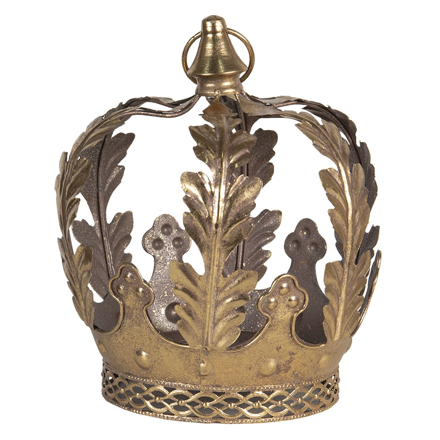 Dekorativní zlatá koruna - Ø 22*25 cm Clayre & Eef