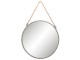 Kulaté kovové zrcadlo s provazem - Ø 47*3cm