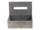 Kožený zásobník na papírové kapesníky šedý - 25*14*9 cm