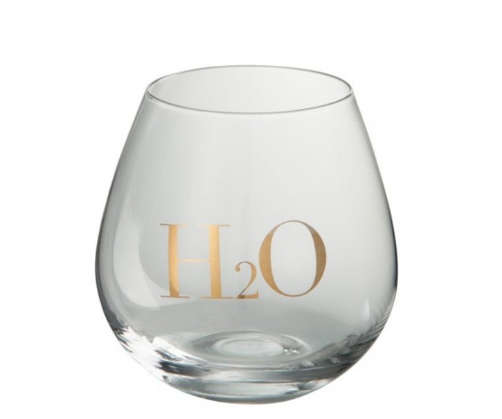 Sklenička na vodu H2O Gold - Ø 10*11 cm
