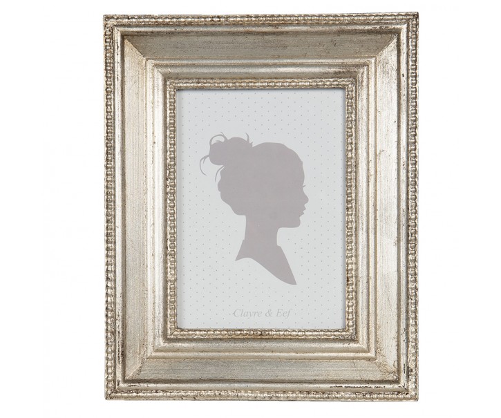 Fotorámeček stříbrný ve vintage stylu- 17*2*22 cm / 13*18 cm