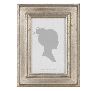Stříbrný rámeček na fotografie ve vintage stylu - 14*2*19 cm / 10*15 cm