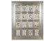 Stříbrný dekorativní fotorámeček s 16 okýnky - 90*4*110 cm / 13*18 cm 