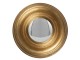 Nástěnné vypouklé zrcadlo ve zlatém rámu Beneoit – Ø 19 cm