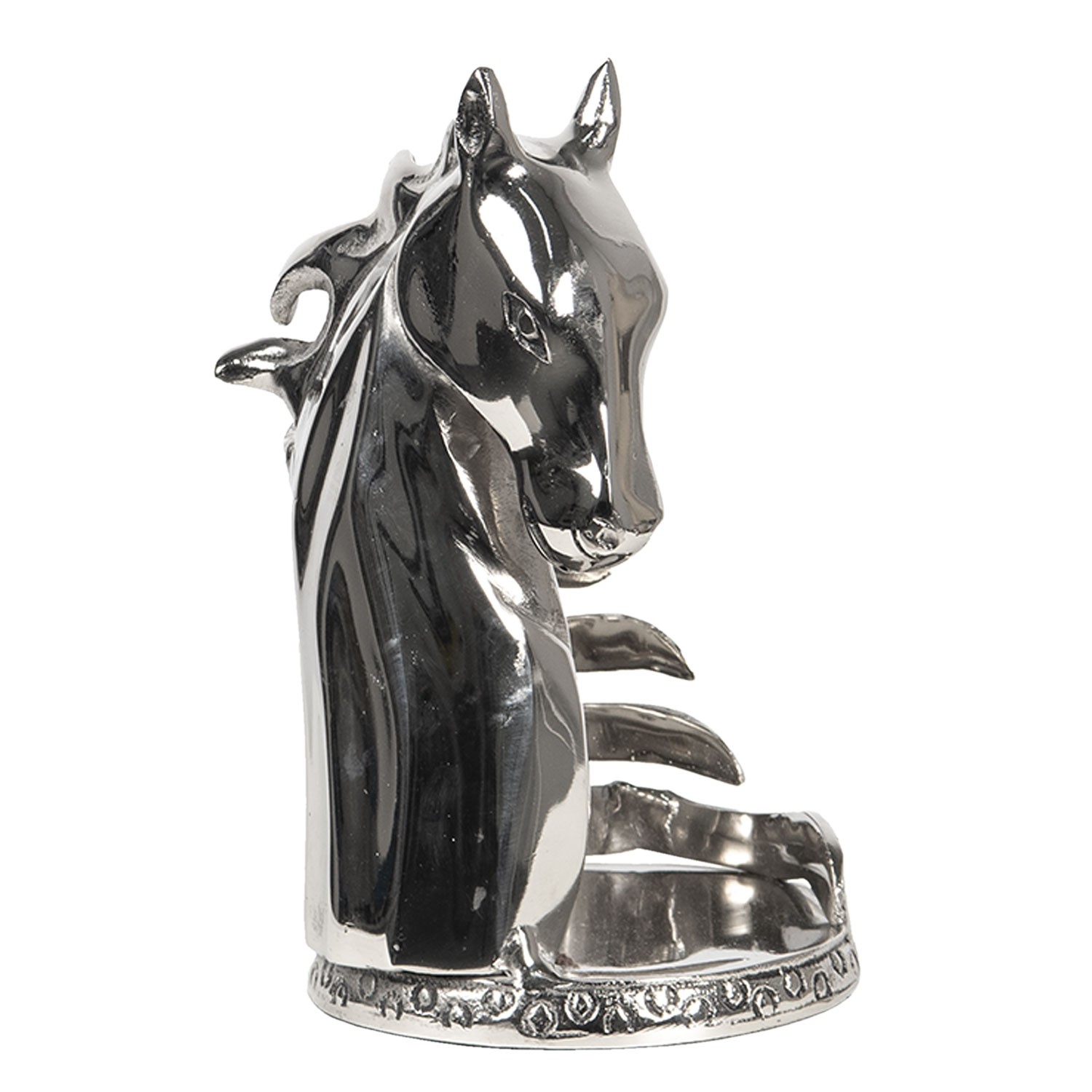Levně Držák na lahve v designu koně Argent - 15*13*22 cm 6AL0030