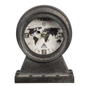 Vintage stolní hodiny The World - 15*8*19 cm / 1*AA
