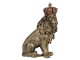 Dekorační soška Lev s korunou - 25*13*38 cm