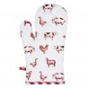 Kuchyňská bavlněná chňapka Country Life Animals bílo-červená- 16*30 cmBarva:&nbsp;Bílá / Červená Materiál: 100%&nbsp;bavlna 