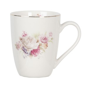 Porcelánový hrnek Friendly Roses - 12*9*11 cm / 0.33L